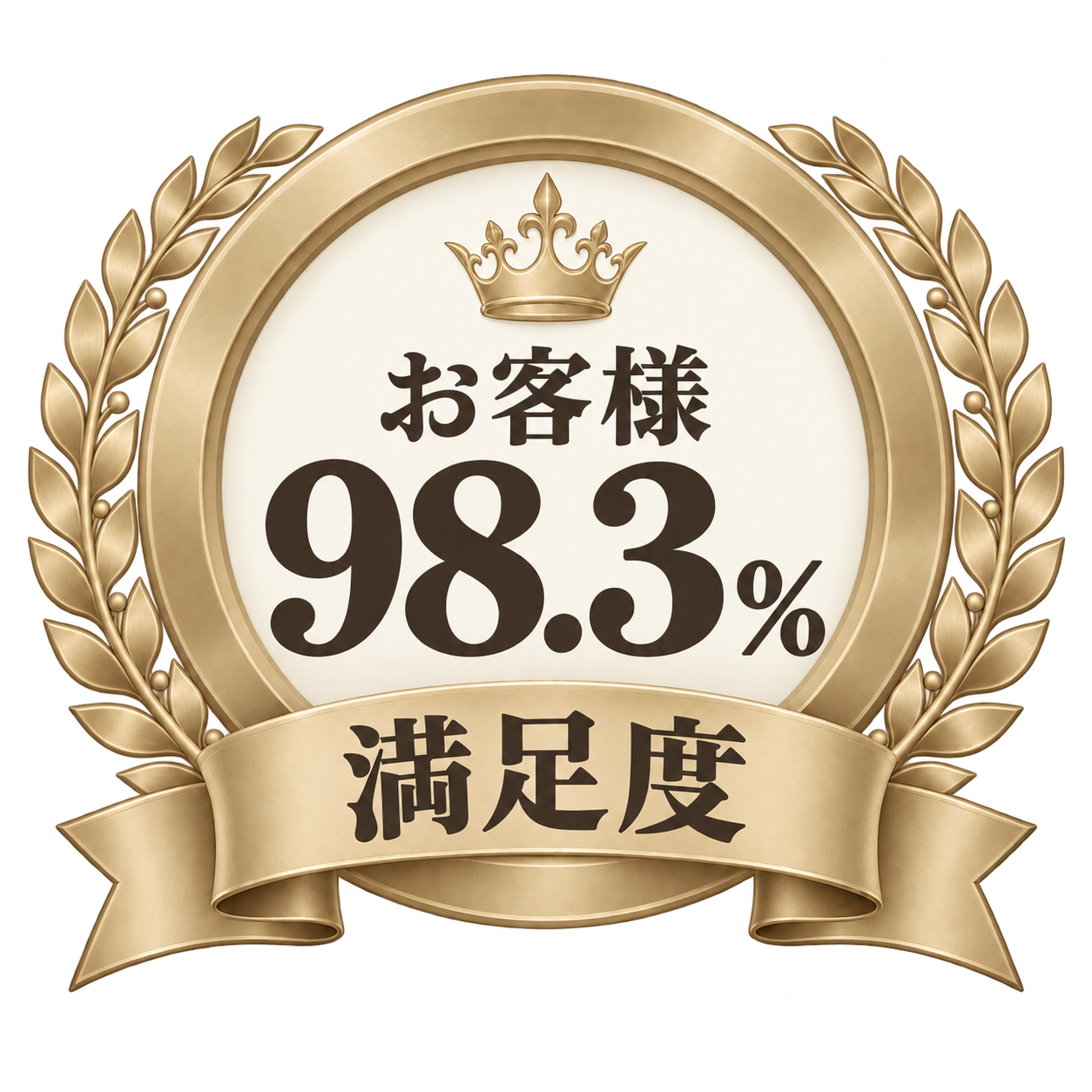 顧客満足度98.3%